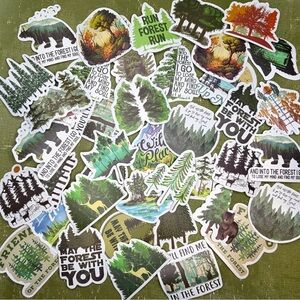 Forest-Themed Sticker Set
